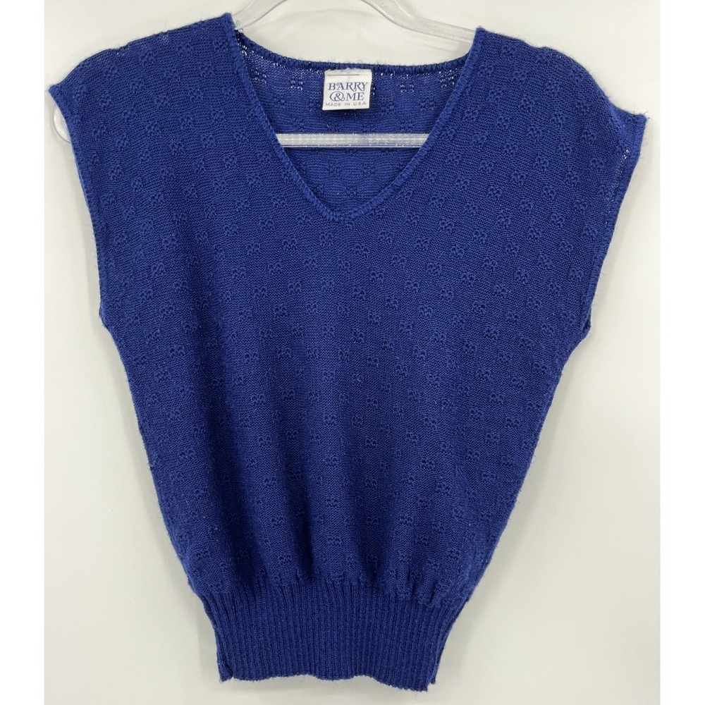 Vintage Barry And Me Sleeveless V-Neck Pullover Sweater Vest Size Small